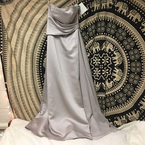 Mori Lee dress with sequined sweetheart neckline